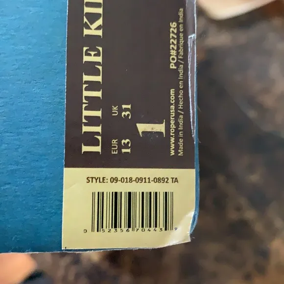 Roper Little Kids cowboy boots in Monterey-Tan