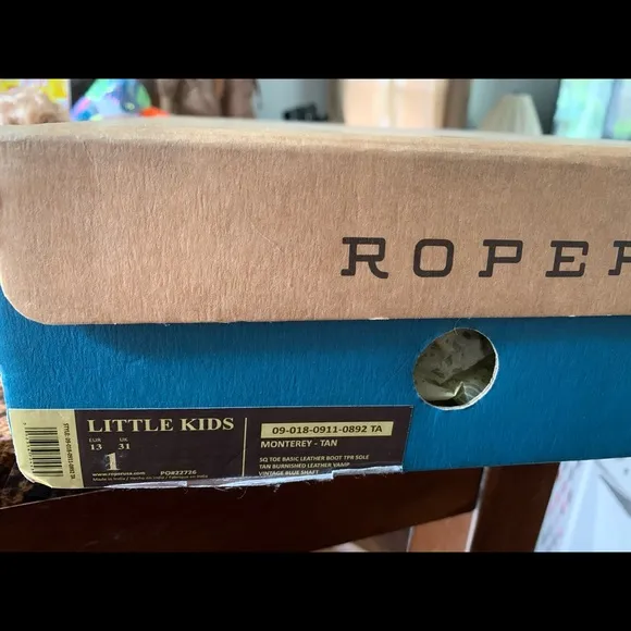 Roper Little Kids cowboy boots in Monterey-Tan