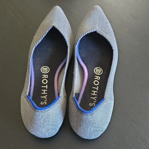 Rothy's Gray Flats Sleek Minimalist Design