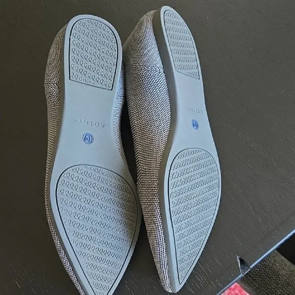 Rothy's Gray Flats Sleek Minimalist Design