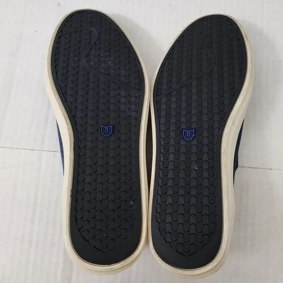 Rothys Sneakers Navy Blue City Slip On Shoes Casual Washable Unisex W 11 M 9.5A