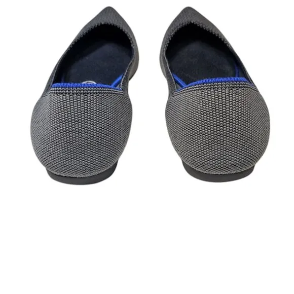 ROTHYS The Point Cloud Grey Sustainable Ballet Slip On Flats Machine Washable 9