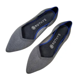 ROTHYS The Point Cloud Grey Sustainable Ballet Slip On Flats Machine Washable 9