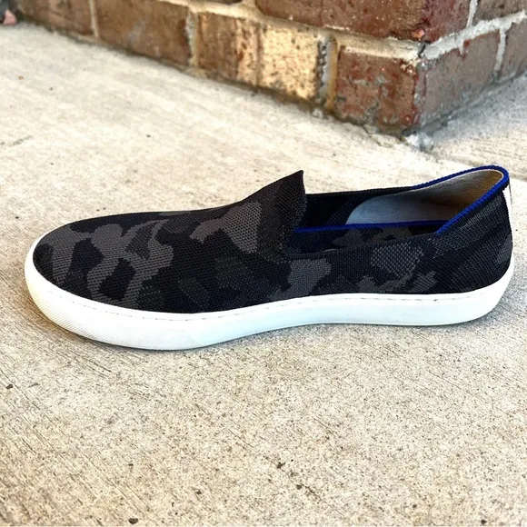 Rothy’s The Slip On Sneaker Grey Camo Size 10