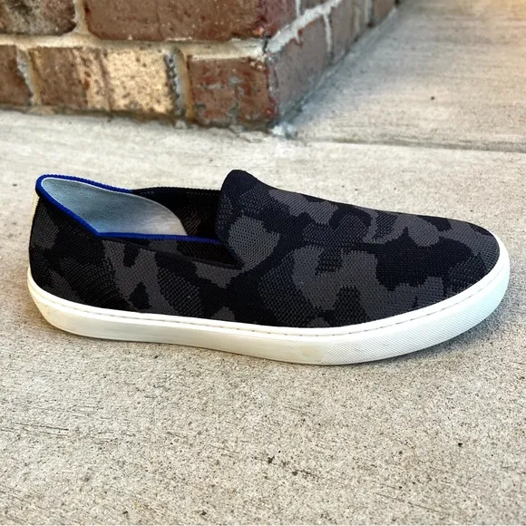 Rothy’s The Slip On Sneaker Grey Camo Size 10