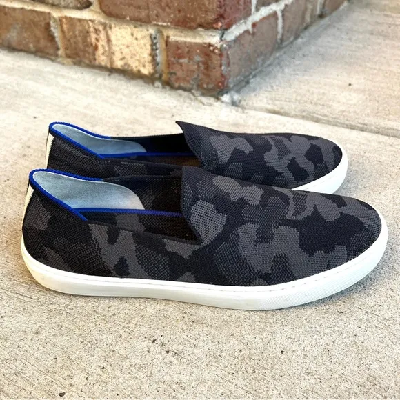 Rothy’s The Slip On Sneaker Grey Camo Size 10