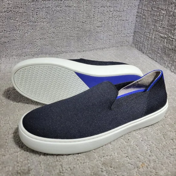 Rothy's The Sneaker Women's Size 7 US Black Solid Textile Slip On Casual Shoes