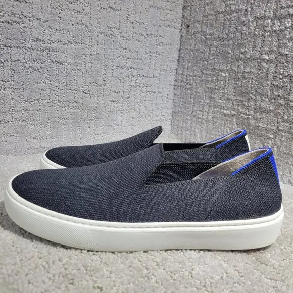 Rothy's The Sneaker Women's Size 7 US Black Solid Textile Slip On Casual Shoes