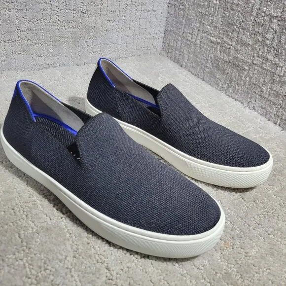 Rothy's The Sneaker Women's Size 7 US Black Solid Textile Slip On Casual Shoes