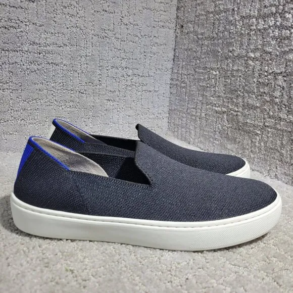 Rothy's The Sneaker Women's Size 7 US Black Solid Textile Slip On Casual Shoes