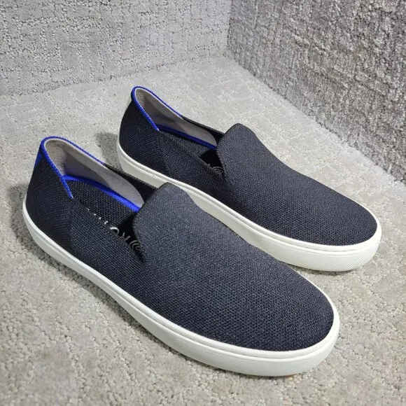 Rothy's The Sneaker Women's Size 7 US Black Solid Textile Slip On Casual Shoes