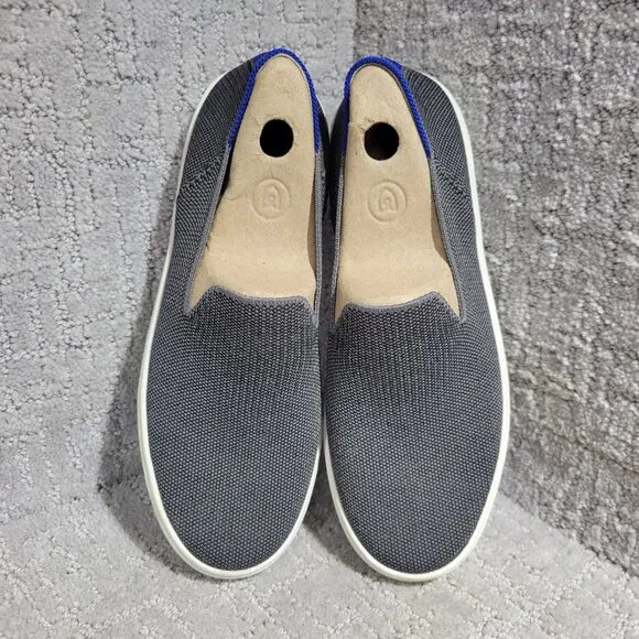 Rothy's The Sneaker Women's Size 7 US Steel Gray Textile Slip On Casual Shoes