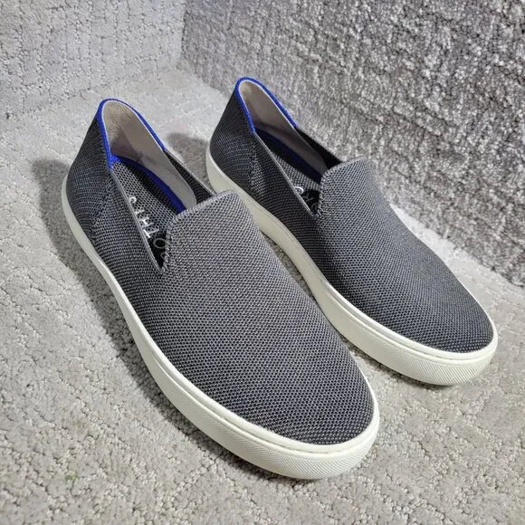 Rothy's The Sneaker Women's Size 7 US Steel Gray Textile Slip On Casual Shoes