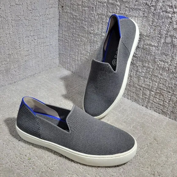 Rothy's The Sneaker Women's Size 7 US Steel Gray Textile Slip On Casual Shoes
