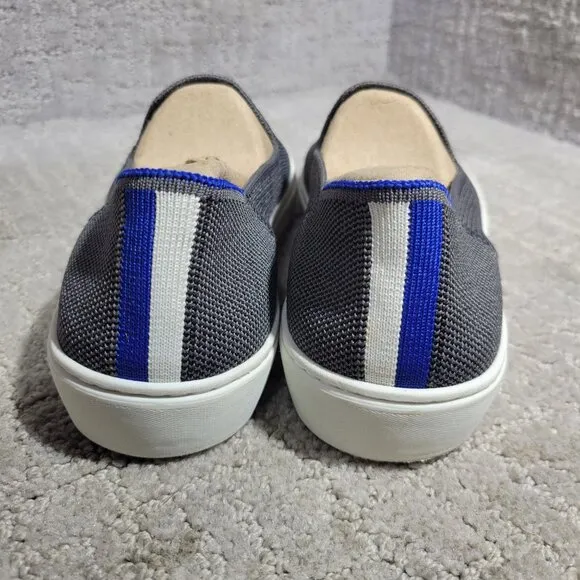 Rothy's The Sneaker Women's Size 7 US Steel Gray Textile Slip On Casual Shoes