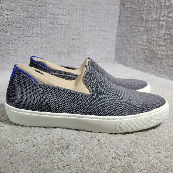 Rothy's The Sneaker Women's Size 7 US Steel Gray Textile Slip On Casual Shoes