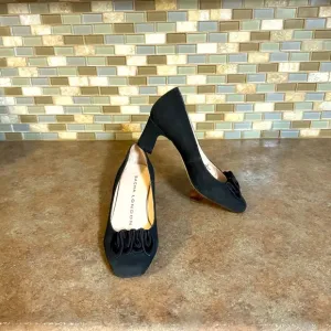 Sacha London black suede pumps