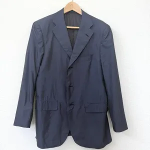 Sagmeister Raffaele Caruso Blazer Navy Silk Handmade Italy Menswear 40 M