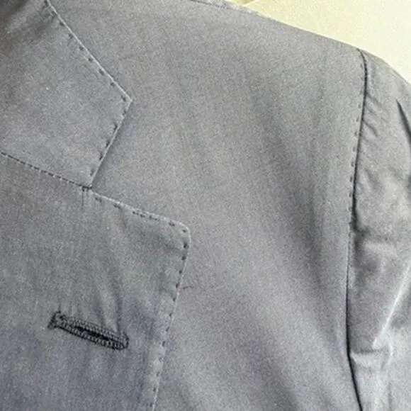 Sagmeister Raffaele Caruso Blazer Navy Silk Handmade Italy Menswear 40 M