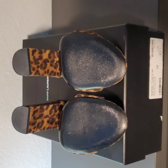Saint Laurent Bianca 100mm Mule