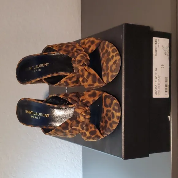 Saint Laurent Bianca 100mm Mule