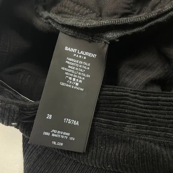 saint laurent paris YSL corduroy pants trousers size 30x31 designer Street B24