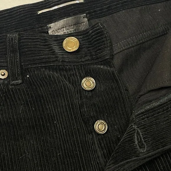 saint laurent paris YSL corduroy pants trousers size 30x31 designer Street B24