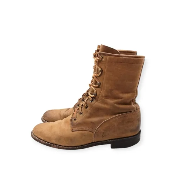 ☀️SALE☀️ Vintage Justin Apache Roper Lace-up Boots Size: 8