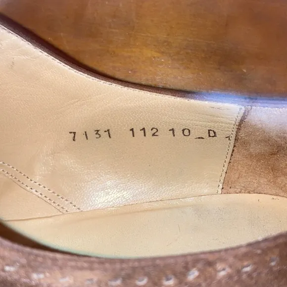 Salvatore Ferragamo brown suede dress shoes