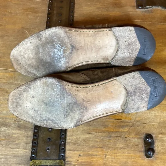 Salvatore Ferragamo brown suede dress shoes