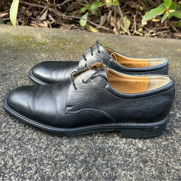 Salvatore Ferragamo Men's Leather Derby Lace Up Dress Shoes Size 8.5 D