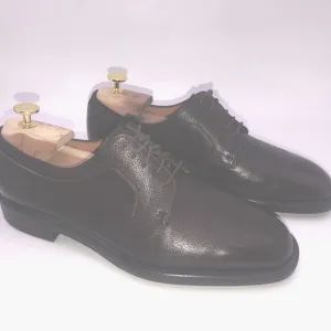 Salvatore Ferragamo Studio Men's Brown Leather Lace Up Cap Toe Dress Shoes 8D