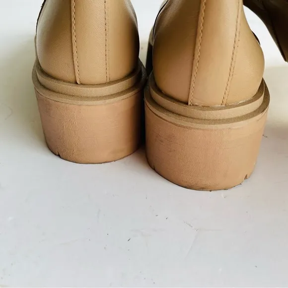 Sam Edelman Larina Leather Water Proof Boot 9.5 tan sesame tall boots boho