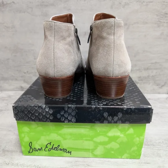 Sam Edelman Petty Putty Suede Women's Tan Ankle Boots Size 10.5