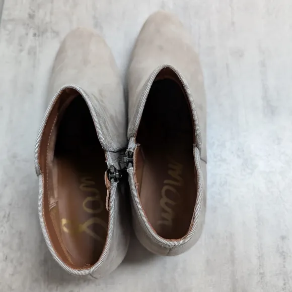 Sam Edelman Petty Putty Suede Women's Tan Ankle Boots Size 10.5