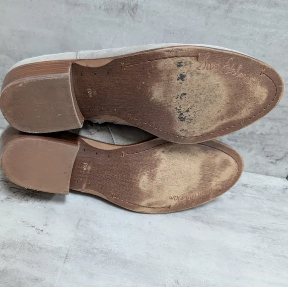Sam Edelman Petty Putty Suede Women's Tan Ankle Boots Size 10.5