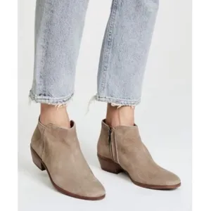 Sam Edelman Petty Putty Suede Women's Tan Ankle Boots Size 10.5