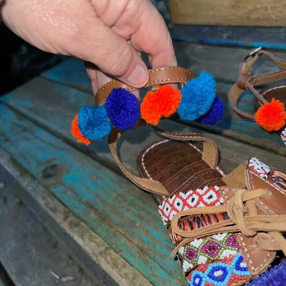 SAM EDLEMAN X GILT Lennon Leather Boho Festival Sandals