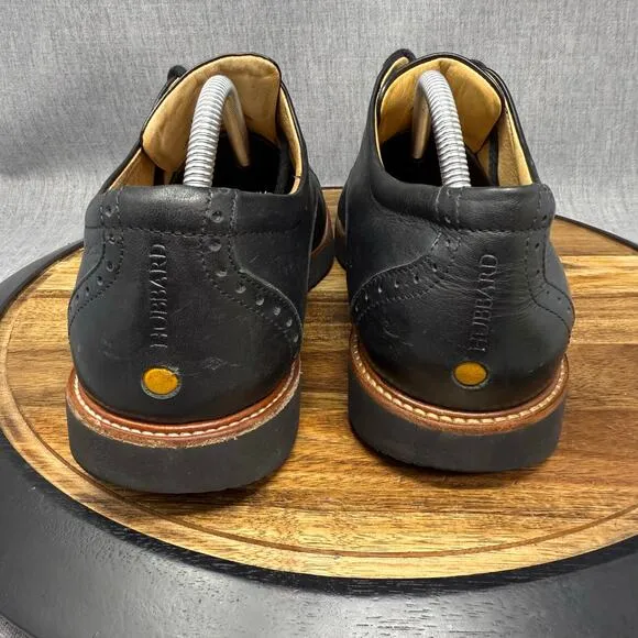 Samuel Hubbard Men's Size 10.5 Black Leather Oxford Market Cap Shoes Dress