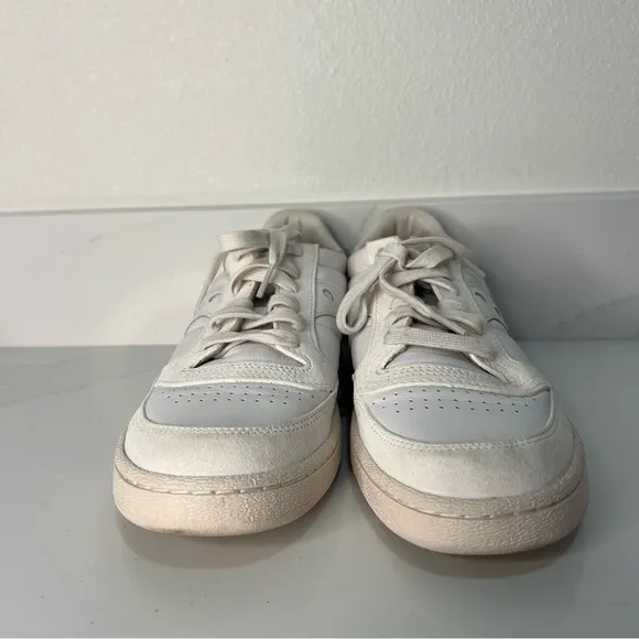 Saucony Mens Jazz Court Sneakers Lace Up White Casual Athletic Shoes Size 9