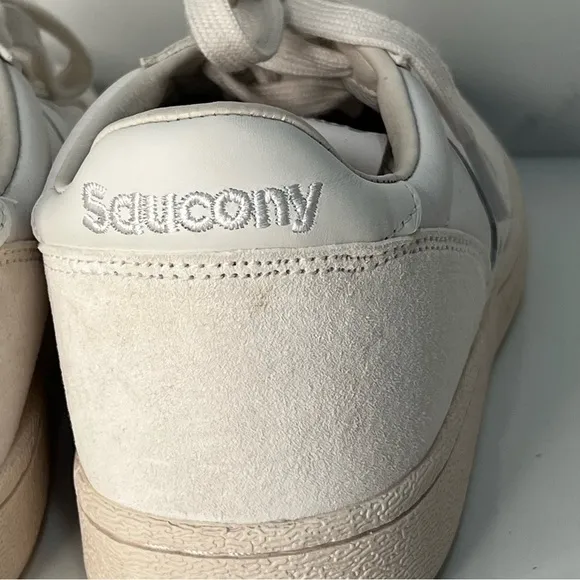 Saucony Mens Jazz Court Sneakers Lace Up White Casual Athletic Shoes Size 9