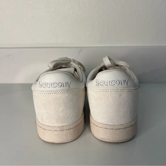 Saucony Mens Jazz Court Sneakers Lace Up White Casual Athletic Shoes Size 9