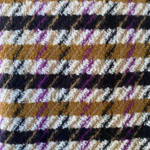 Scotch &amp; Soda Wool Houndstooth Plaid Coat Cute Fall Jacket