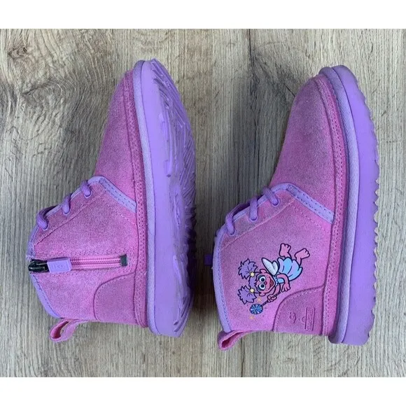 Sesame Street X Ugg Boots Toddler Girls 12 Pink Abby Cadabby And Elmo 1147231T