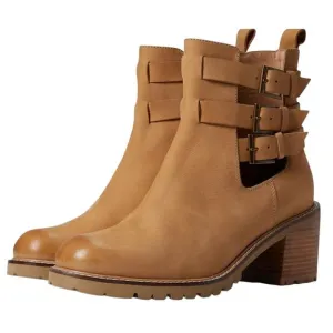 Seychelles Give It a Whirl Ankle Boots 8 Tan NWOT Buckle Ankle Booties Boho