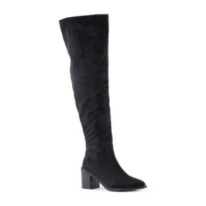Seychelles Paradise City Over Knee Boots 6.5 NWOT Black OTK Cognac Tan Boho