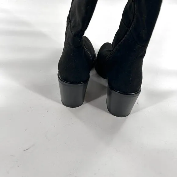 Seychelles Paradise City Over Knee Boots 6.5 NWOT Black OTK Cognac Tan Boho