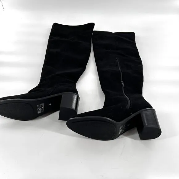 Seychelles Paradise City Over Knee Boots 8 NWOT Black OTK Cognac Tan Boho