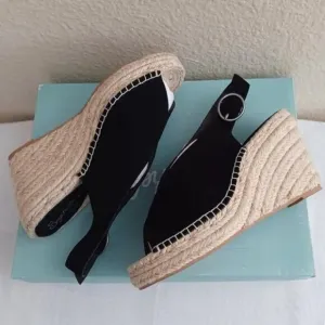 SEYCHELLES Promenade Peep Toe Suede Espadrille Wedges