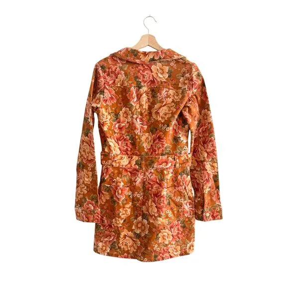 Show Me Your Mumu Outlaw Long Sleeve Dress in Garden Harvest Denim L NWT